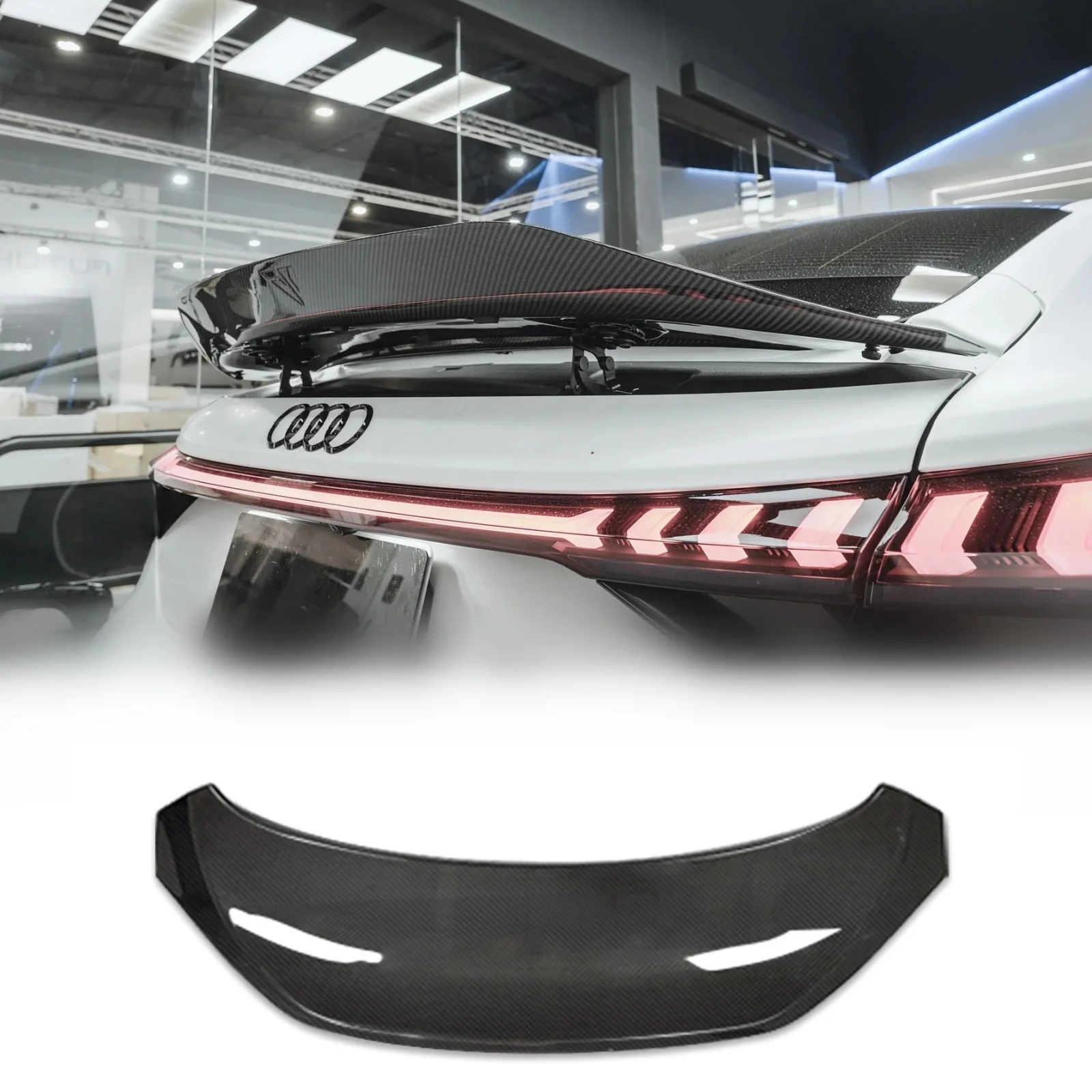 

Rear Trunk Spoiler Wing FD Style For For Audi RS E-tron GT / E-tron GT Accessories Rear Wing Lip Trim Auto Exterior Parts