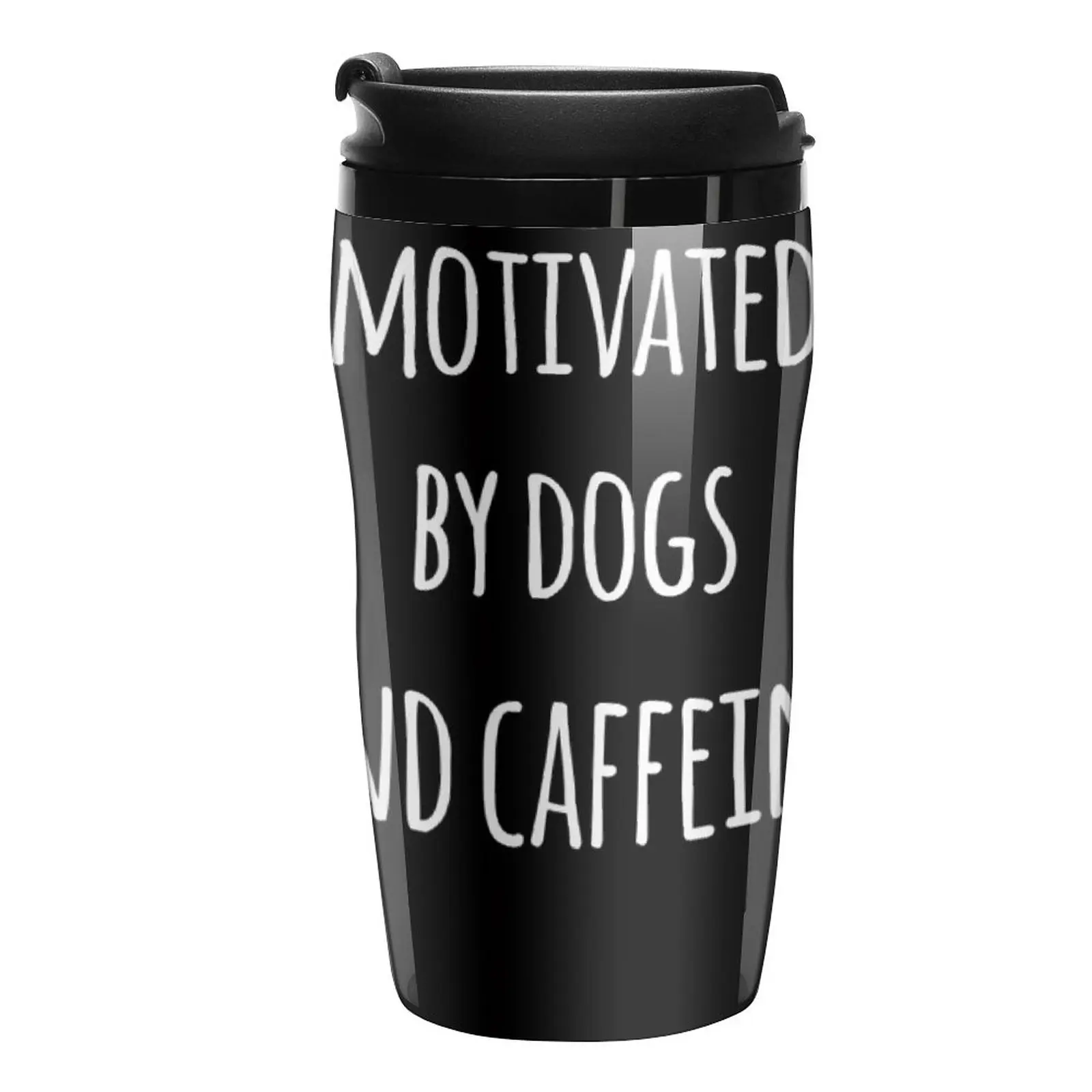 

New Motivated By Dogs and Caffeine Travel Coffee Mug Coffee Cup Sets Coffee Cup Heat Preservation Thermo Coffee Mug