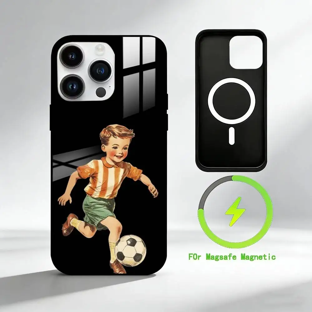 R-Realistic art Phone Case For iPhone 17 16 15 14 13 12 Pro Max Plus for Mirror Wireless Magnetic Cover