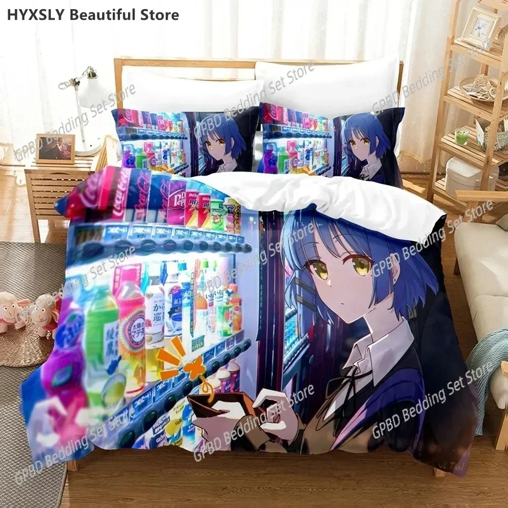 

Bocchi The Rock Anime 3D Duvet Cover Bedding Set Comforter Linen Pillowcases Home Decor Single Double Twin King Queen
