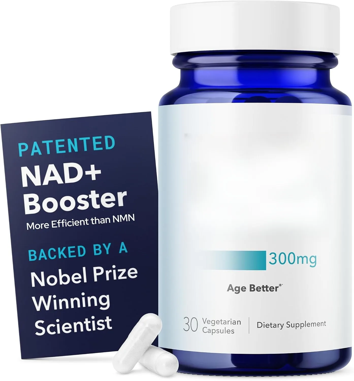 30 Count NAD+ Supplement 300mg, 30 Daily Servings