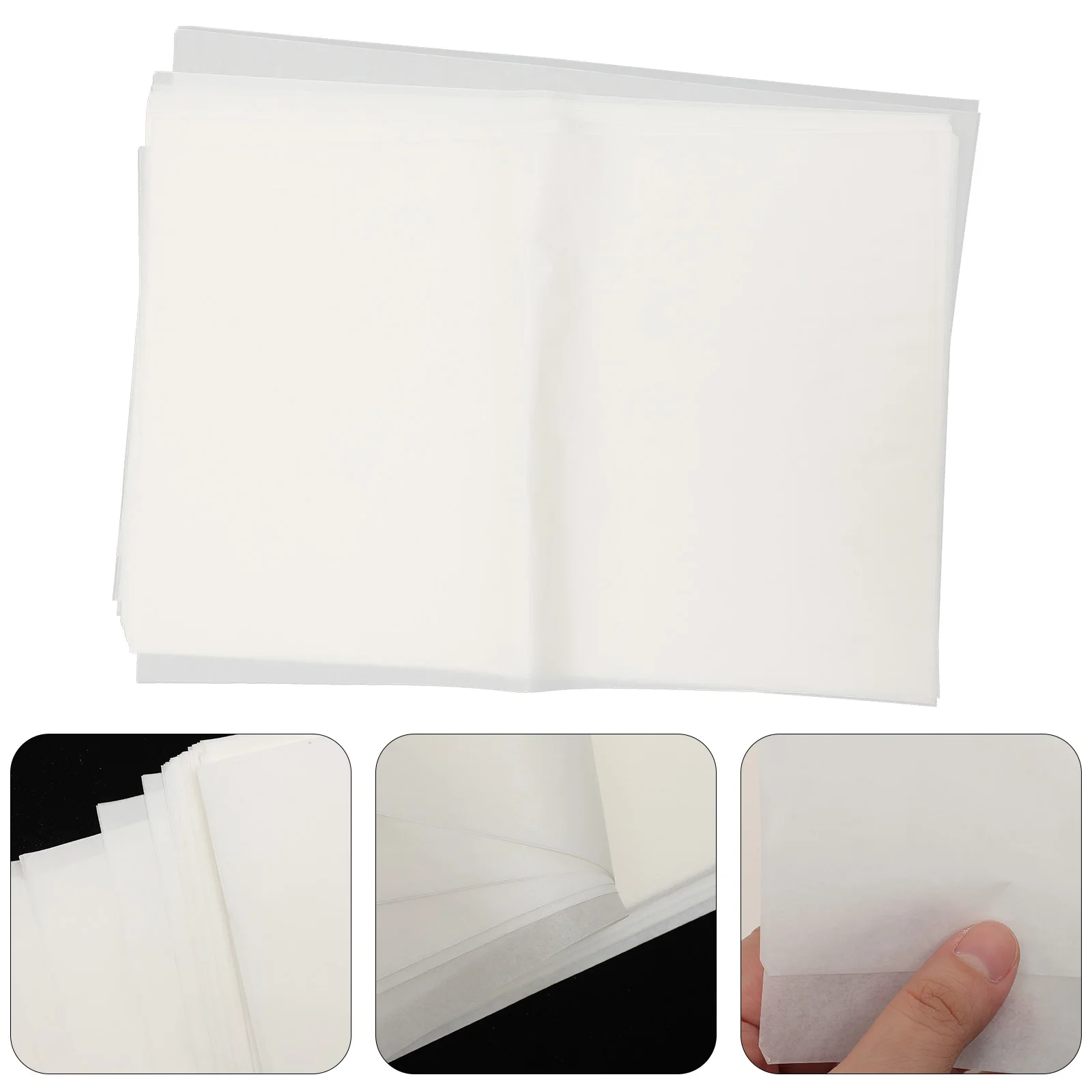 

50 Pcs High Quality Silicone Oil Baking Paper Food Grade BBQ Supplies Fish Packing Paper Water Resistant Odorless