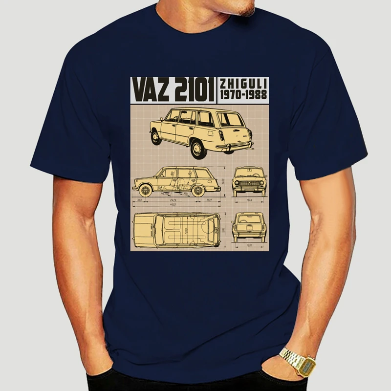 Kawaii  Men t-shirt VAZ 2101 ZHIGULI LADA CAR tshirt Women t shirt 5773X