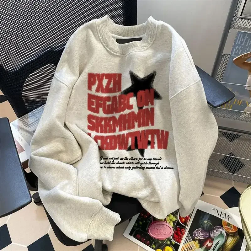 

Winter vintage Personalized Women Hoodie Fashion Y2K Cotton Gothic Street Hip Hop loose Harajuku art Oversized Hoodie Top