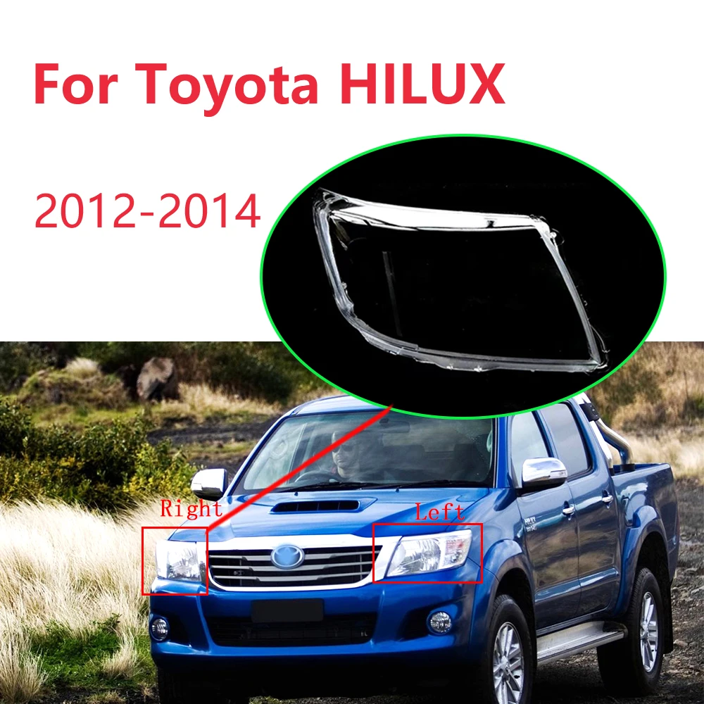 

Headlight Lens Cover For Toyota HILUX 2012-2014 Car Front Headlamp Shell Transparent Lampshade Plexiglass Car Accessories