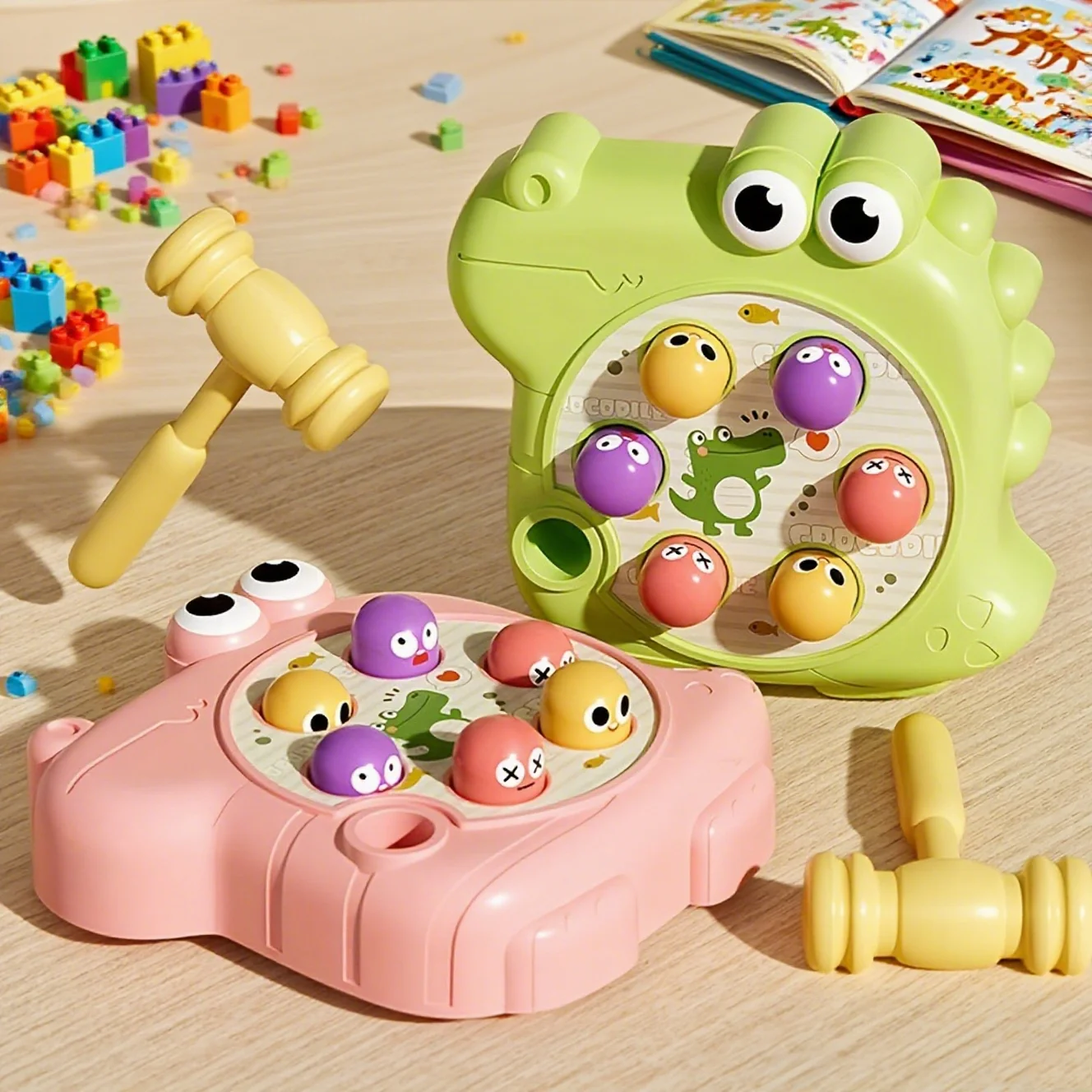 Kids Toys Dinosaur - Crocodile Dinosaur Pounding Toy with Hammer