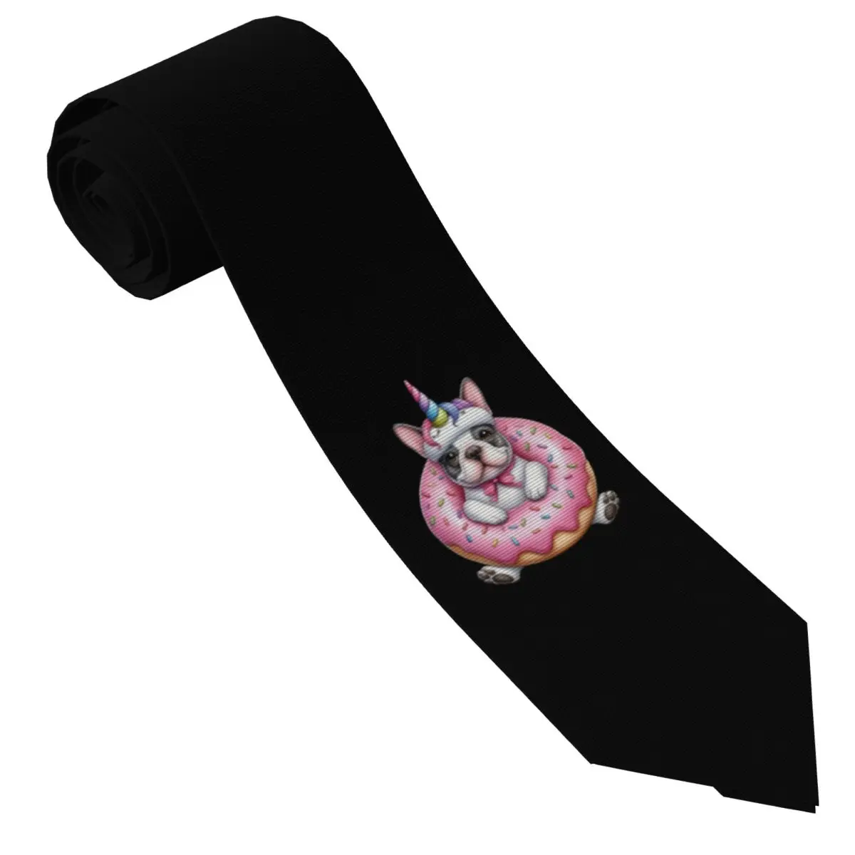 Custom French Bulldog Fashion Tie Mens Mens Suit Tie Pet Dog For Thanksgiving Day