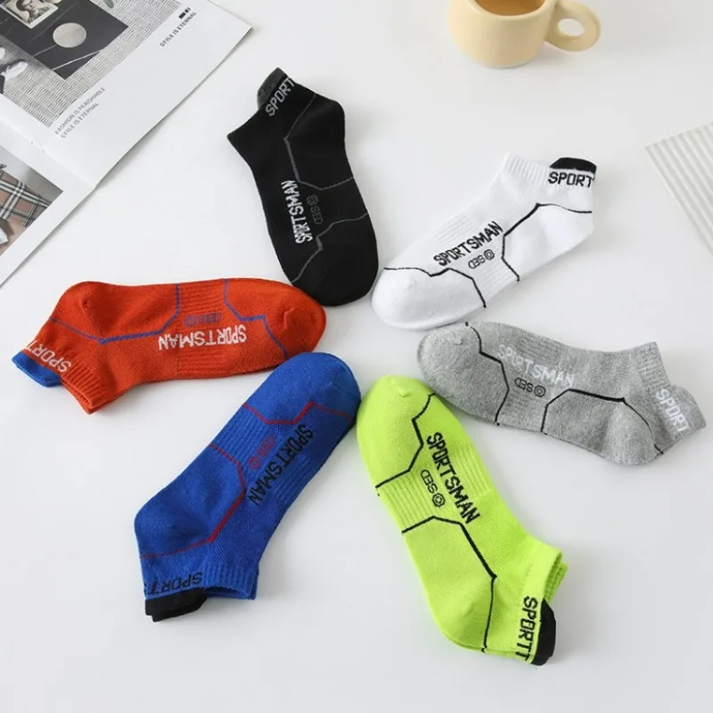 Anti Odor Mesh Short Socks Summer Non-slip Sweat-absorbing Sock Odor Proof Cotton Cool Hosiery Running Basketball Sports Parts