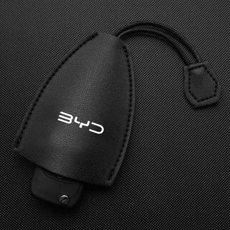1Pcs Car Key Protection Shell Bag Car Key Case Cover Car Emblem For BYD Qing Song Tang Yuan E1 E5 E6 F0 F3 F3r F6 G3 G5 G6 I3 L3