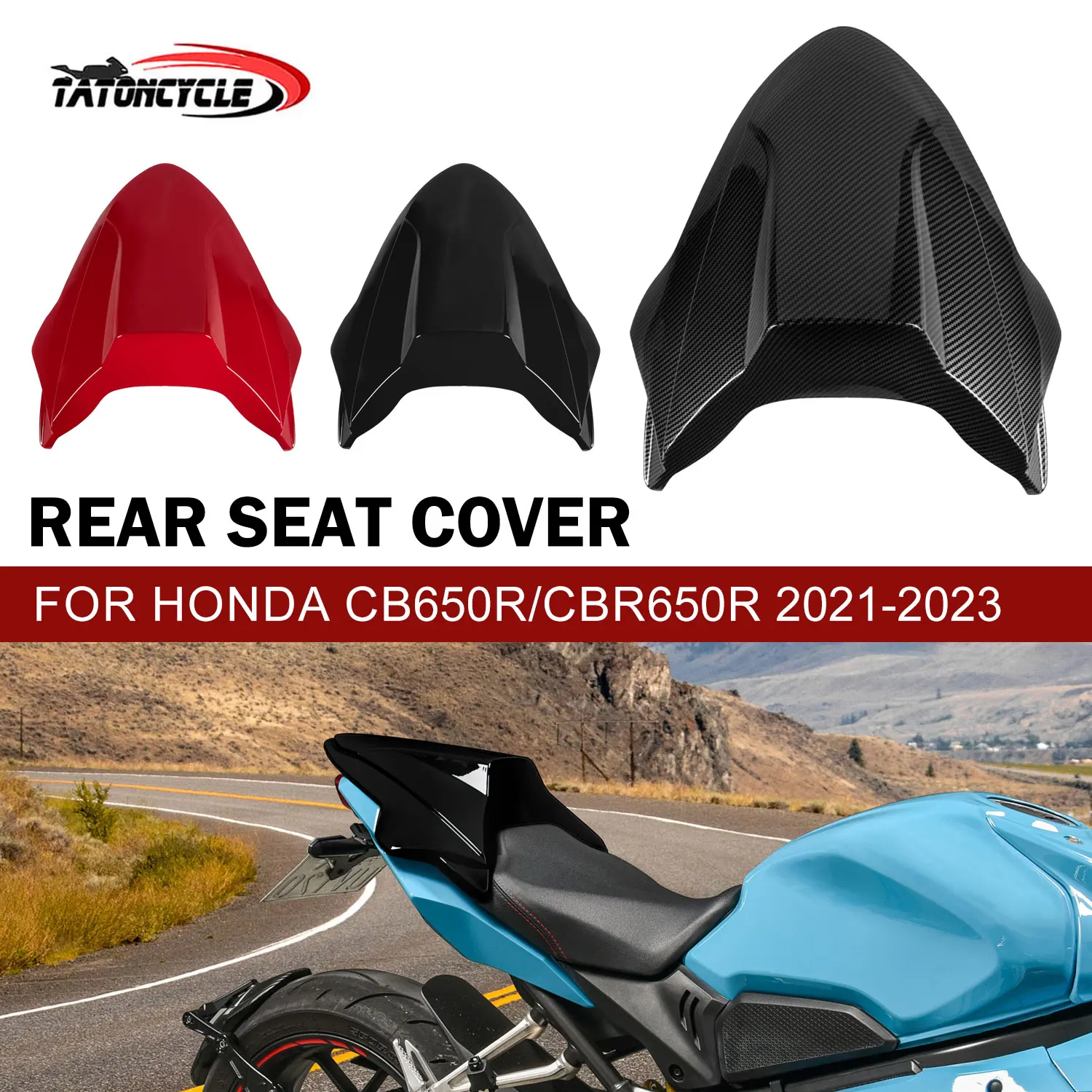 

Rear Seat Cover Cowl for Honda CB650R CBR650R 2021-2023 Motorcycle Pillion Hump Solo Fairing Motorcycle Accessories Part Durable