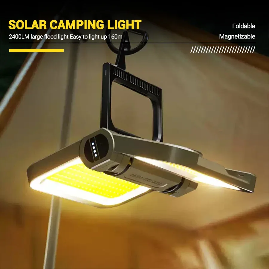

C5 5000mAh LED Camping Light Portable Tent Lantern Emergency Waterproof Outdoor Hanging Light Lighting Lawn Lamp Flashlight