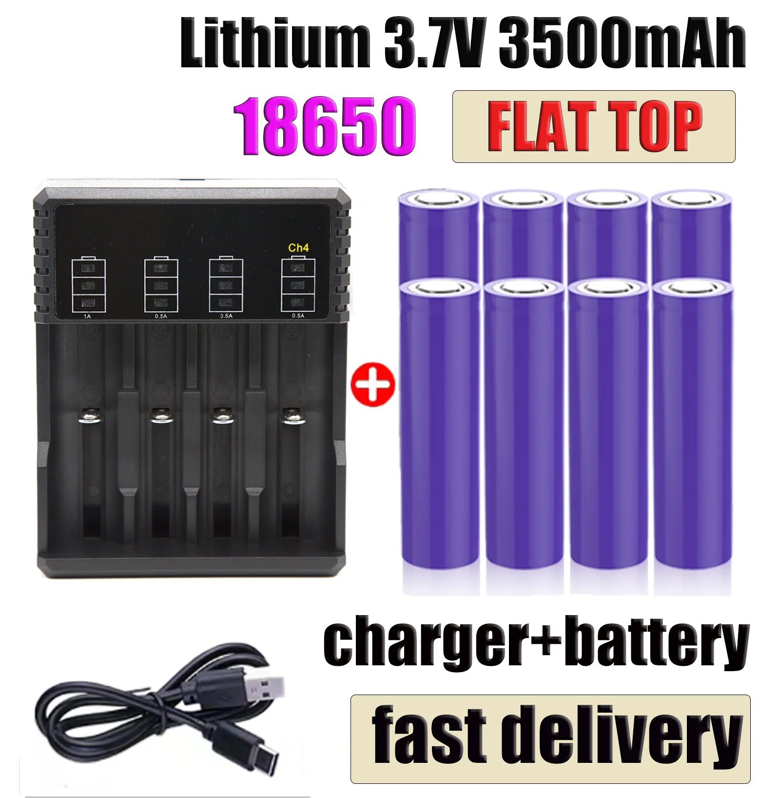 Originale nuovo di zecca 100% 3.7v 18650 Flat Top 3.5Ah batteria al litio ricaricabile Flat Top per batteria torcia per utensili elettrici Drone