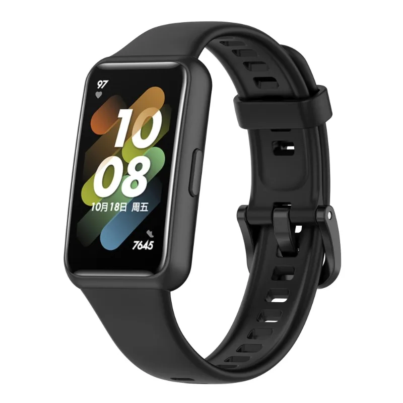 Zachte siliconen band voor Huawei Band 7 Originele sport Ademende vervanging Comfortabele polsband voor Huawei Band 7 Accessoires