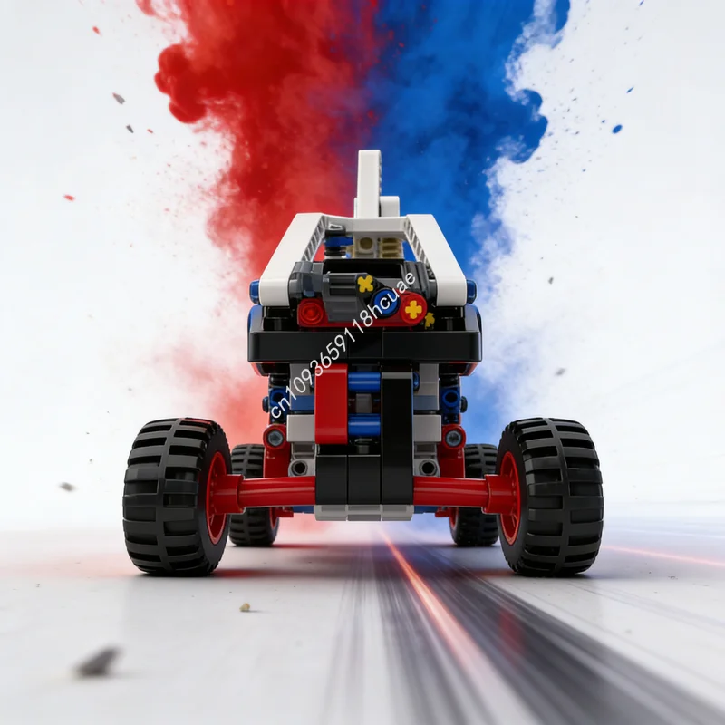 ตัวต่อรถขุด MOC 104 ชิ้น ของเล่นตัวต่อประกอบเอง ของขวัญคริสต์มาส สร้างสรรค์ ฝึกทักษะการเรียนรู้