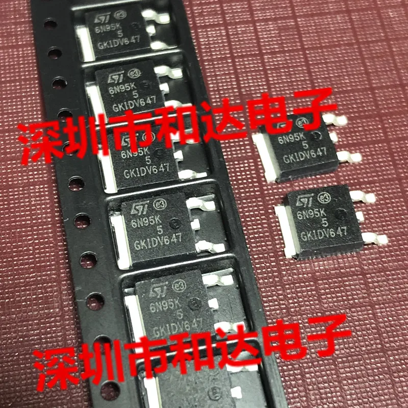 10Pcs Orginal Nieuwe 6N95K5 STD6N95K5 To-252 950V 9A