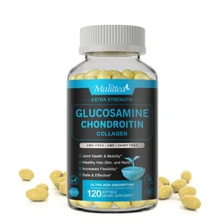 Mulittea Glucosamine Chondroitin Capsules with MSM Vitamin D3   Non GMO，Gluten free Healthy Food Supplements