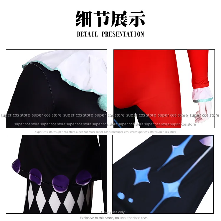 أزياء تنكرية لحفلة إيجي جوست كلوون / مهرج مخيف مضحك / زي أداء المسرح جوفي