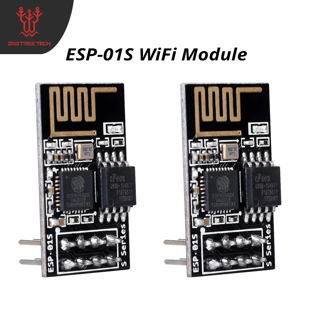 

Модуль Wi-Fi ESP8266 ESP01S Φ беспроводной приемопередатчик с последовательным Wi-Fi датчиком для платы 3D-принтера SKR PRO Φ CH340G