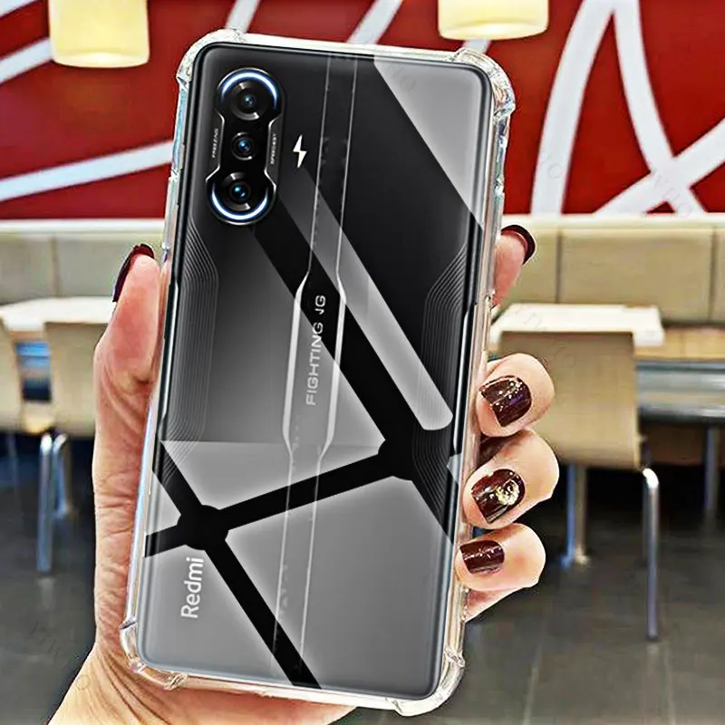 For Xiaomi Redmi K40 Gaming Clear Phone Soft Case TPU Transparent for Redmi K40Gaming 6.67