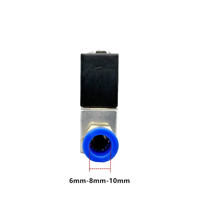 2 Way Normally Closed Pneumatic Solenoid Valve With quick connector 12V 24V 110V 220V 1/4\