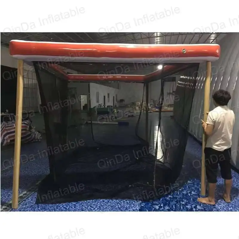 Taille libre personnaliser flottant sur lac PVC gonflable mer piscine flotteur avec Net Yacht bateau piscine pour bateau