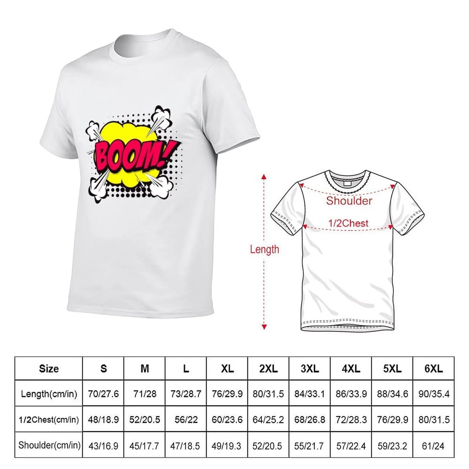 Boom comic T-Shirt cotton t shirts man 100% anime t shirts for man T-Shirt