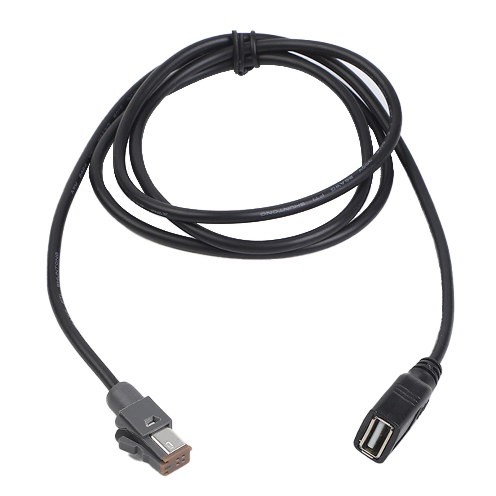 Media Playback Car USB Adapter Media Transfer Car Aux Media Data Cable Usb Black Practical Design Anti-Corrosion