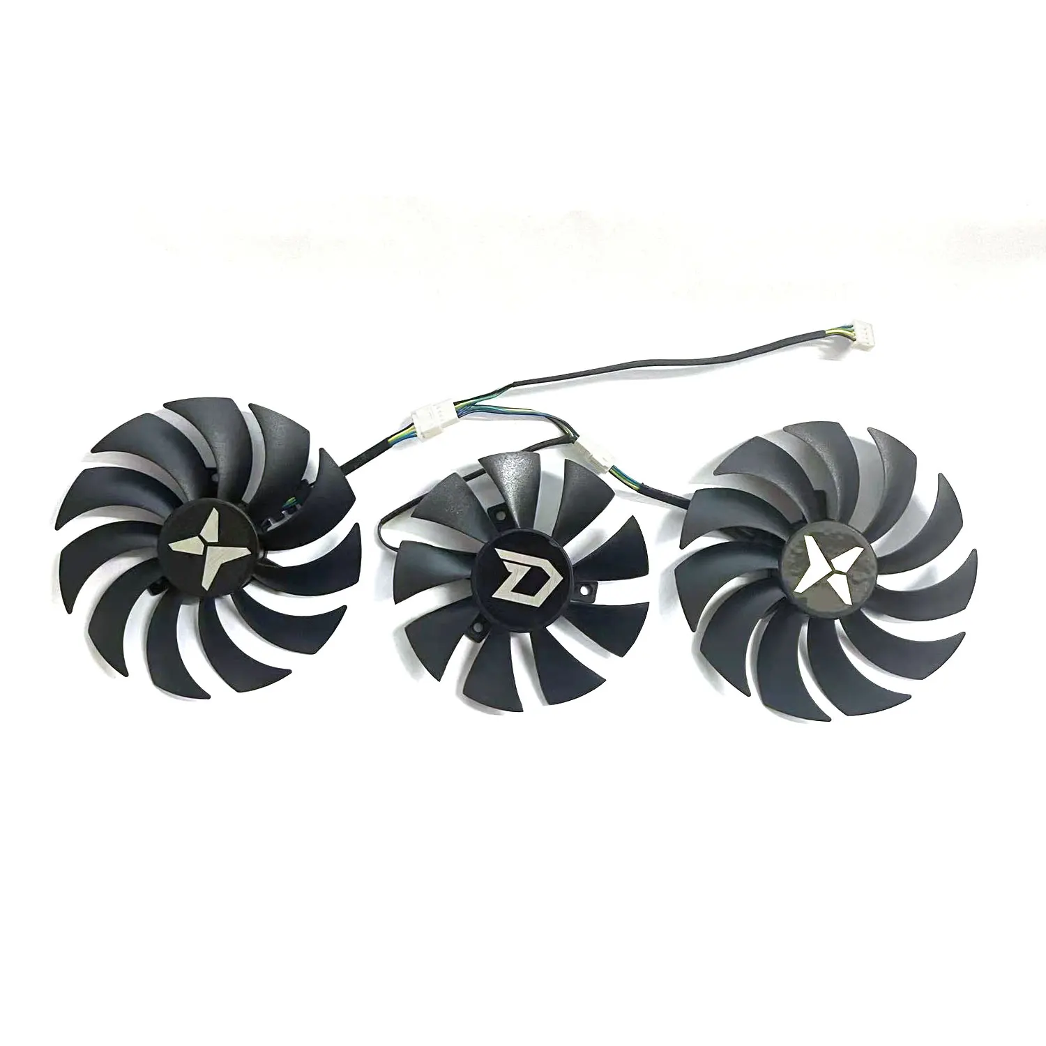 

Kankeirr 95MM GAA8S2U 85MM GA91S2H 4PIN GPU Fan for DATALAND RADEON RX5600XT 5700 5700 XT X-Serial War Graphics Card Replacement