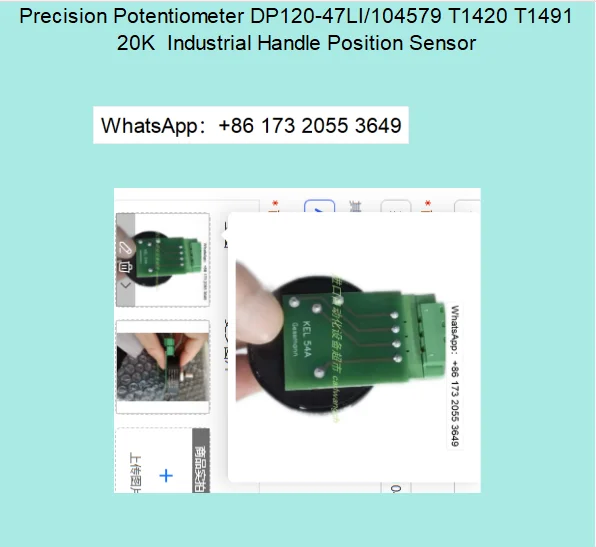 Precision Potentiometer DP120-47LI/104579 T1420 T1491 20K  Industrial Handle Position Sensor