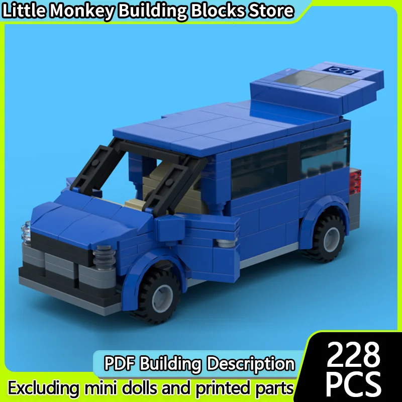 

City Car Model MOC Building Bricks Multi-Functional Business Car Modular Technology Children Holiday Gifts Assemble Toys Suit