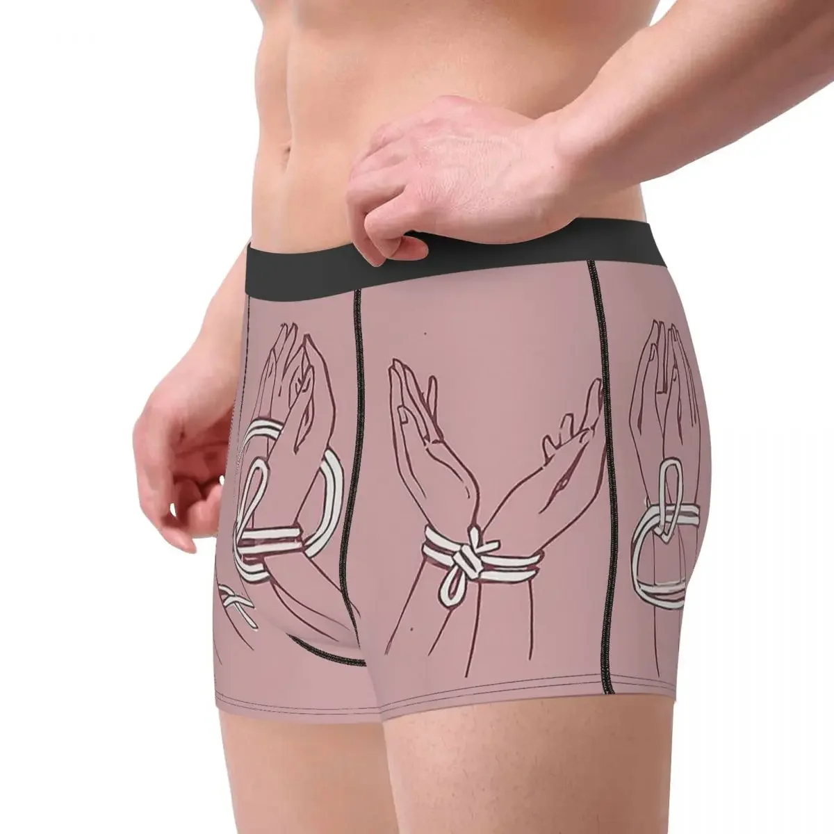 Shibari Hands BDSM Bondage Discipline Dominance Submission Sadism Masochism Underpants Panties Man Underwear Shorts Boxer Briefs