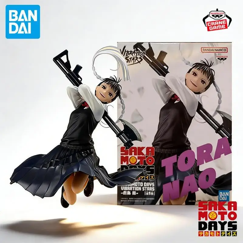 Oryginalne figurki akcji Bandai Banpresto Sakamoto Days Toramaru Nao, figurki anime, modele, lalki, zabawki dla chłopców, prezent Juguete