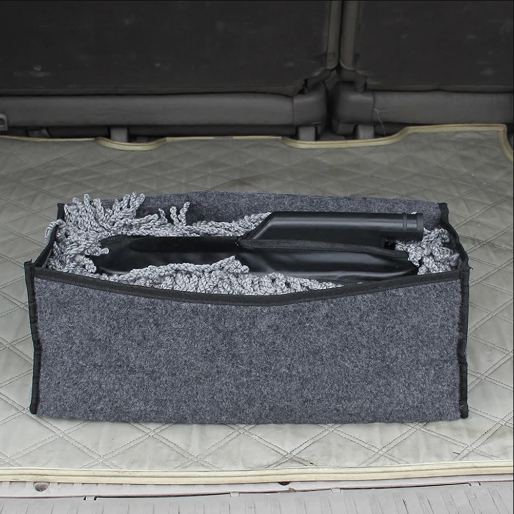 

Storage Bags First Aid Foldable Gadget Trunk Organizer Dark Grey for Car