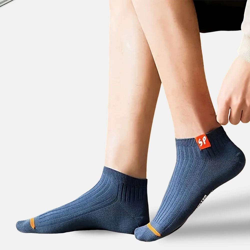 5-Paar einfarbige Söckchen für Herren, kreativ, vielseitig, trendig, super bequeme Socken, feuchtigkeitsabsorbierend, atmungsaktiv, kurze Socken