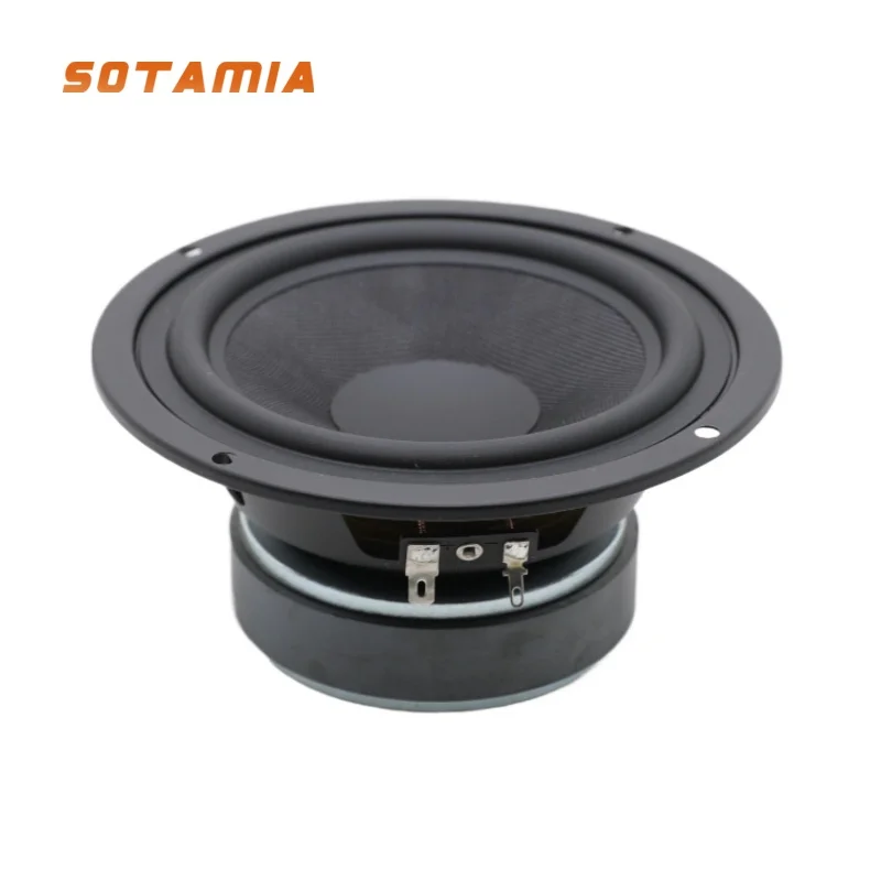 

SOTAMIA 1Pcs 5.5 Inch Mid-bass Speaker 4 Ohm 40W-100W Kevlar Fiber Basin Home Theater Hifi Loudspeaker DIY Bookshelf Speaker