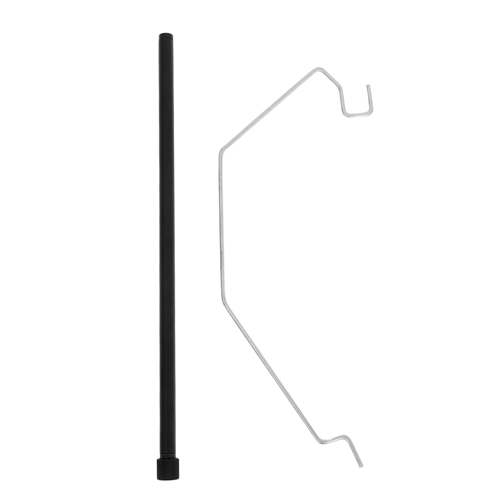 

Camping Light Stand Portable Lightweight Metal Lamp Support for Outdoor Adventures Lantern Pole Hook Collapsible Design