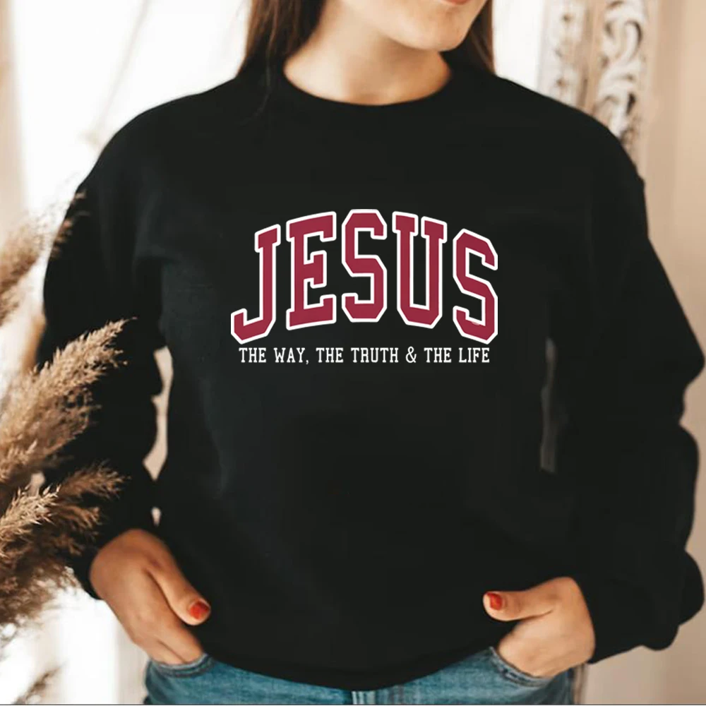 Christian Sweatshirt Hoodie Yesus Faith Sweatshirt trendi Crewneck cinta seperti Yesus Doa Sweatshirt Uniex Crewneck kaus