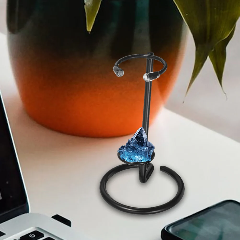 

Crystal Wand Stand Holder Base Iron Decorative Easel Stand For Crystal Minerals Gemstones Display Small Gemstone Holder Stable