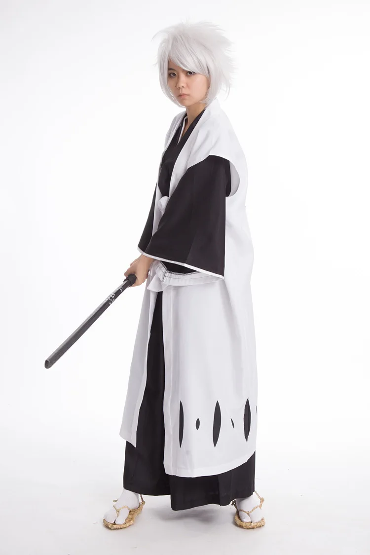 Anime Bleach Costume Cosplay Hitsugaya Toushirou costumi Cosplay maschio Unisex Halloween Kimono Set vestiti Hitsugaya Bleach