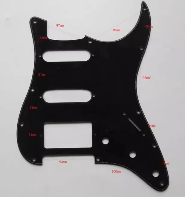 New electric Guitar SSH assembly guard full line assembly with aluminum nickel Cobalt 5 single double pickup DIY