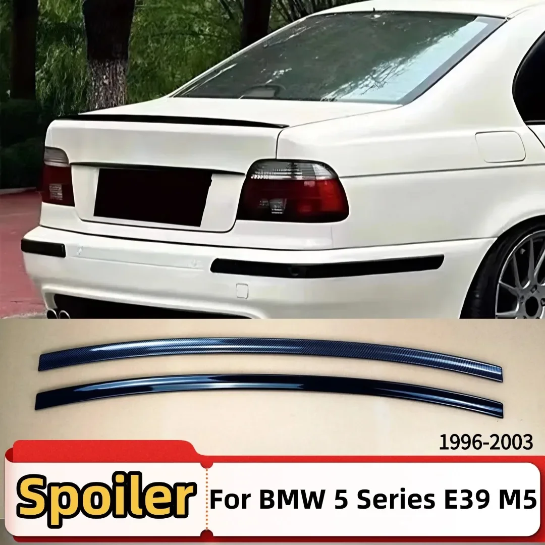 Rear Wing Spoiler Lip Tail Trim Air Dam Deflector Modification Tuning Accessories Body Kit For BMW 5 Series E39 M5 1996-2003