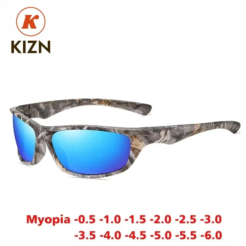 

KIZN TR90 Polarized Myopia Sunglasses Men Women Fashion Goggles Driving Eyewear Custom Prescription Glasses -0.50 to -6.0