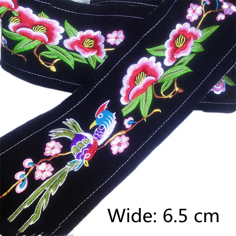 1 M Embroidered Flower Lace Ribbon DIY Craft Fabric