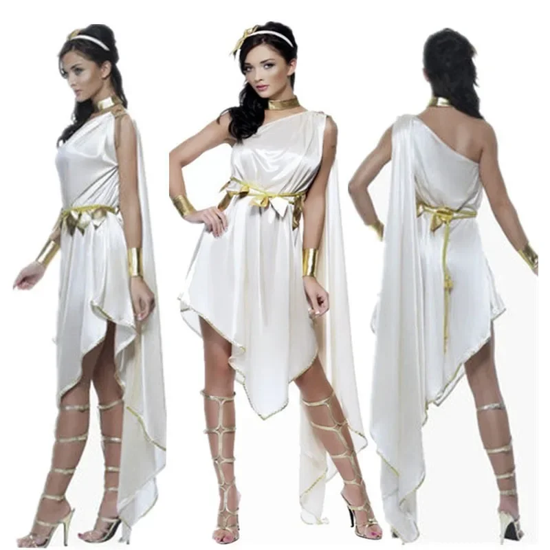 

Sexy Lady Greek Goddess Athena Costume Arabic Robe Roman Princess Cosplay Halloween Carnival Party Fancy Dress