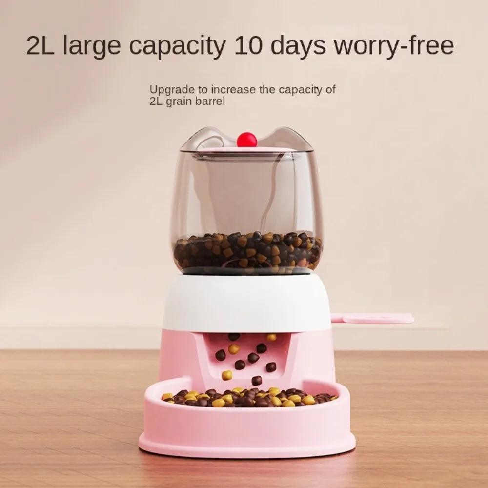 

Large Capacity Water Fountain Bowl Detachable with Water Fountain Automatic Pet Feeder Dry Wet Separation Dog Food Dispenser