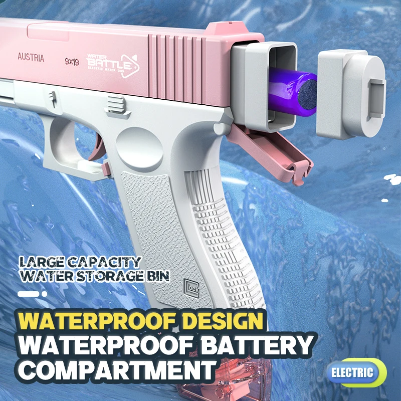 Water Gun Electric Automatic Guns Pistol Large Capacity Portable Children Summer Beach Outdoor Fight Games Fantasy Toys Gifts