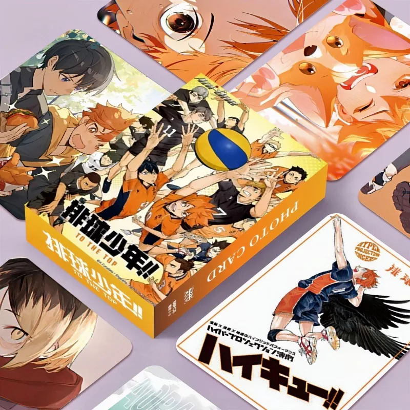 

Haikyuu!! juvenile anime character two-dimensional double-sided laser card creative personality boxed lomo card collection toys
