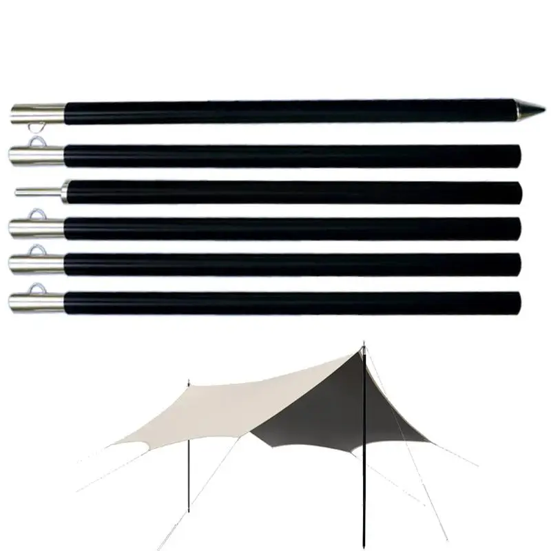 

Telescoping Tarp Poles Telescopic Tent Poles For Outdoor Multipurpose Portable Tent Poles Wear-Resistant Tarp Poles For Awnings