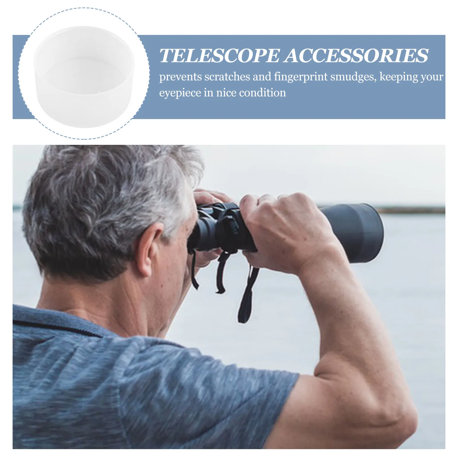 5 قطعة تلسكوب العدسة أغطية حماية أغطية بلاستيكية قوية لحماية العدسة قابلة لإعادة الاستخدام ملحقات تلسكوب متعددة الوظائف