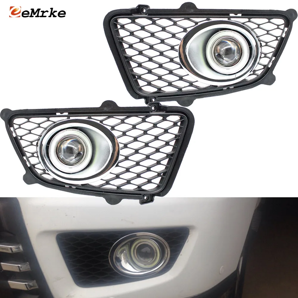 LED Angel Eyes DRL Daytime Running Lamp PTF for Kia Sportage JE II Facelift 2008 2009 2010 Halogen Fog Lights Assembly with Lens